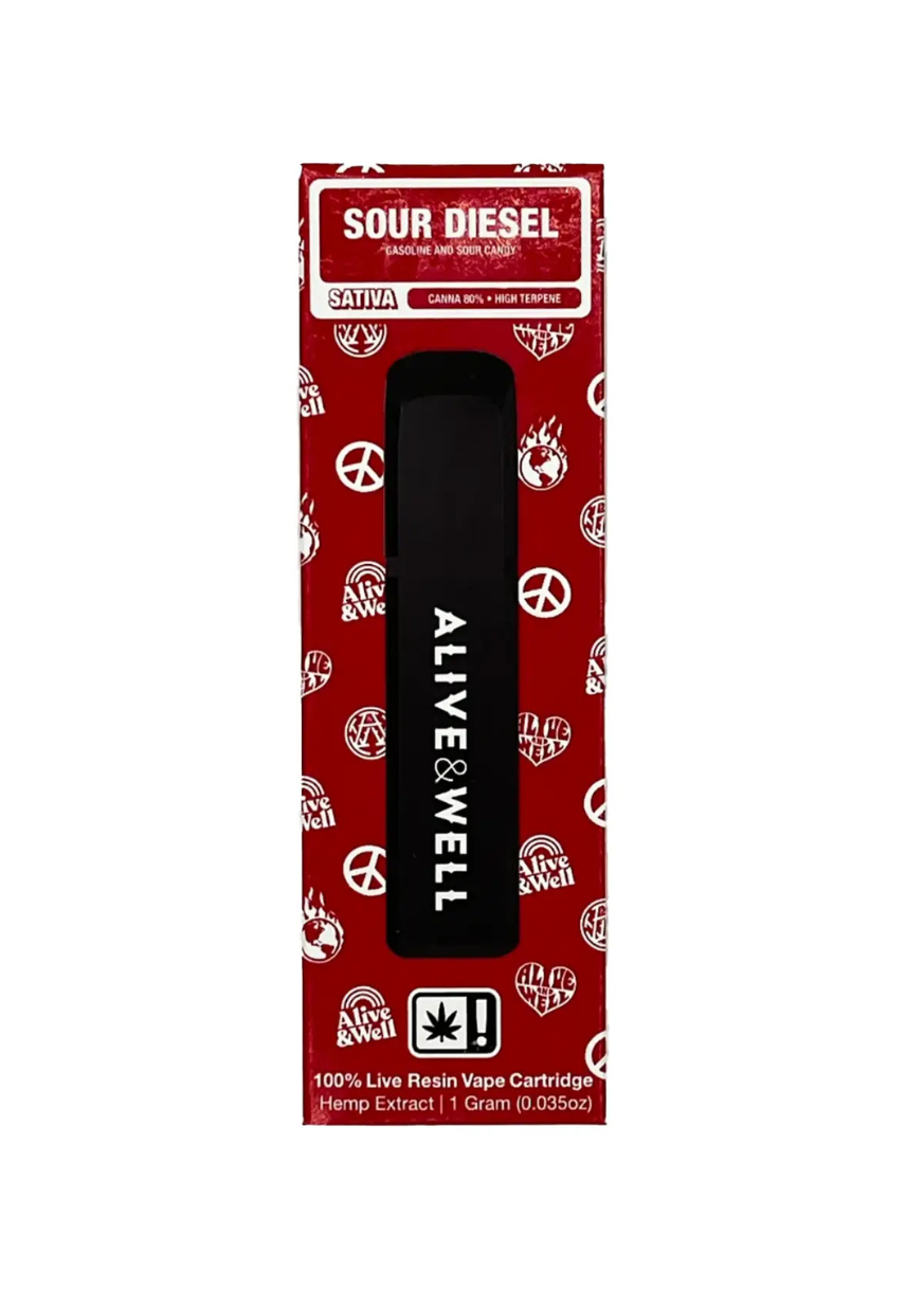 Alive And Well 1g THCa Disposable Vape / Sour Diesel Sativa